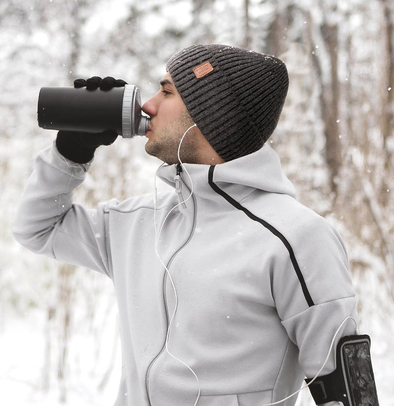 Wmcaps Warm Beanie for Men Women, Fleece Lined Beanie Warm Winter Caps Unisex Fashion Knit Cuffed Cap - Image 5